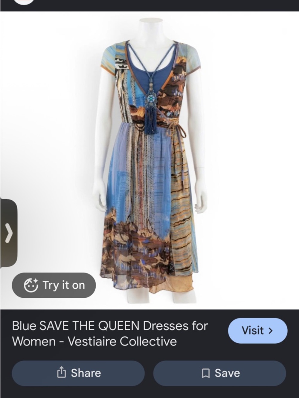 Save the queen M Mesh long multicolour Dress All Printed Jean Paul Gaultier